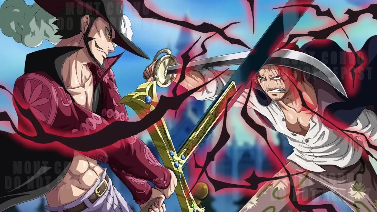 mihawk vs shanks